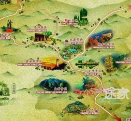 大竹景点地图(长沙景点地图)